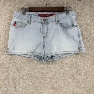 VTG Y2K Distressed Short Shorts Mudd 11 Faded Cowgirl Boho Festival Low Rise